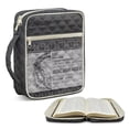 thumbnail image 2 of Xixirimido Bible Cover, Bible Carrying Book Case for Women Men, Be Strong Courageous Print Multi-pockets Protective Church Organizer Bag with Handle Christian Gift, Lion, 2 of 7