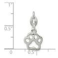 thumbnail image 2 of Sterling Silver Polished Paw Print Charm, 2 of 2