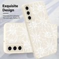 thumbnail image 3 of Funda de teléfono MZELQ de silicona blanca con estampado floral para Samsung Galaxy S22, 3 of 6