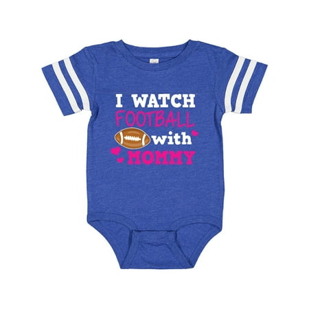 

Inktastic I Watch Football with My Mommy Gift Baby Girl Bodysuit