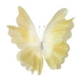 thumbnail image 1 of Mariposa de gasa artificial, decoración de mariposa gigante, con base de pie grande Amarillo, 1 of 9