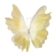 thumbnail image 1 of Mariposa gigante de gasa artificial con base de pie, decoración de flores Amarillo, 1 of 9