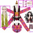 thumbnail image 3 of Disfraz de Cosplay de Daki Seaon 2, horquillas para el pelo, peluca con tatuaje, disfraz de Anime, Upper Moon 6, vestido de kimono sexy, traje de fiesta para mujer, 3 of 5