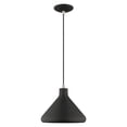 thumbnail image 3 of 41178-04 Livex Lighting Metal Shade - 1 Light Mini Pendant in Coastal Style - 10.5 Inches wide by 14 Inches high-Black Finish    -Traditional, 3 of 11