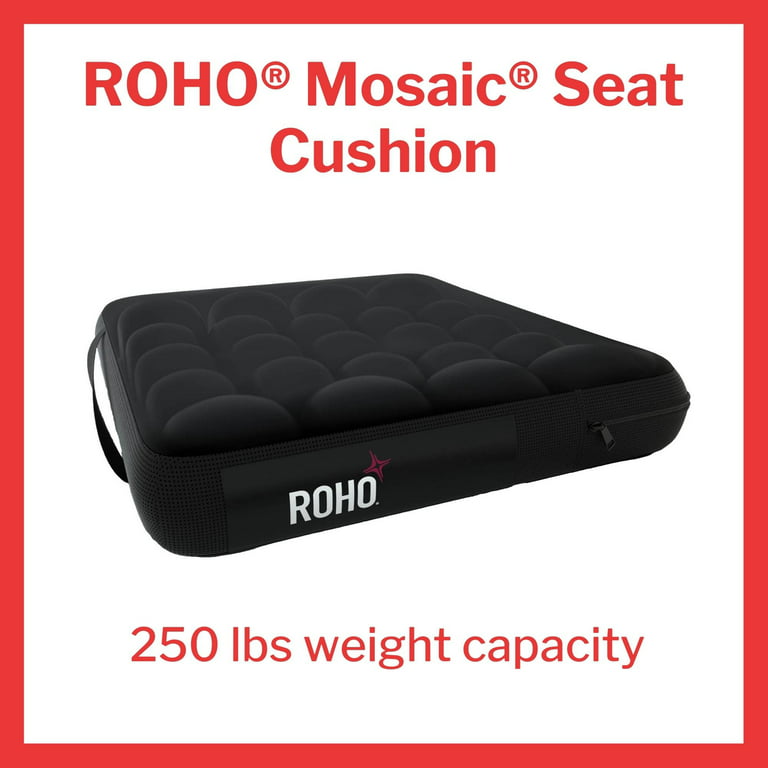 Roho Mosaic Air Cells Seat Cushion for Wheelchair, Black