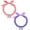 Pink+Purple(2pcs), variant on 2 Pcs Dog Cat Pearl Collar Necklace with Rhinestone Bone, Shiney Fancy Cat Wedding Collar Jewelry for Cat Puppy Dogs Pet Various Color Set