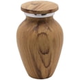 thumbnail image 2 of Mainely Urns Maple Wood Finish Keepsake Cremation Urn for Ashes - Aluminum Urn with Painted Maple Grain Finish - 3 Cubic Inch Capacity [2.5 tablespoons of cremains] - For The Sharing of Ashes, 2 of 5