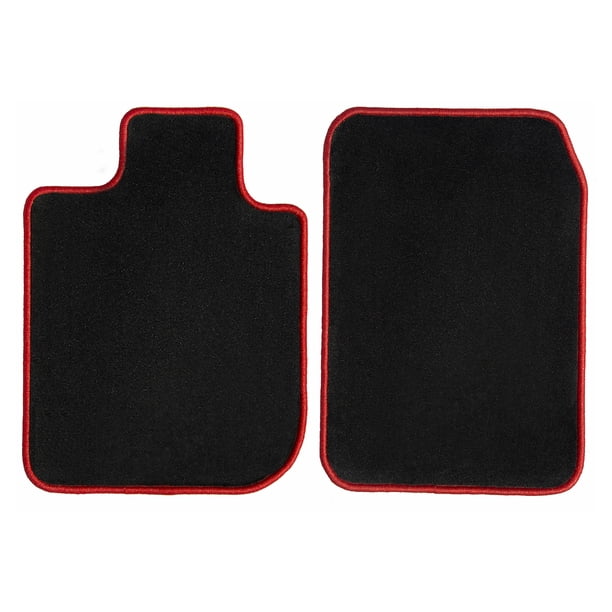GGBAILEY Volkswagen Beetle (Convertible) Black with Red Edging Carpet