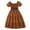 Café, variante sur Coerni Robe Princesse à Manches Bouffantes pour Filles Robe à Volants Couleur Unie Col Carré Taille Haute Robes Tutu Robe de Fête d'Anniversaire