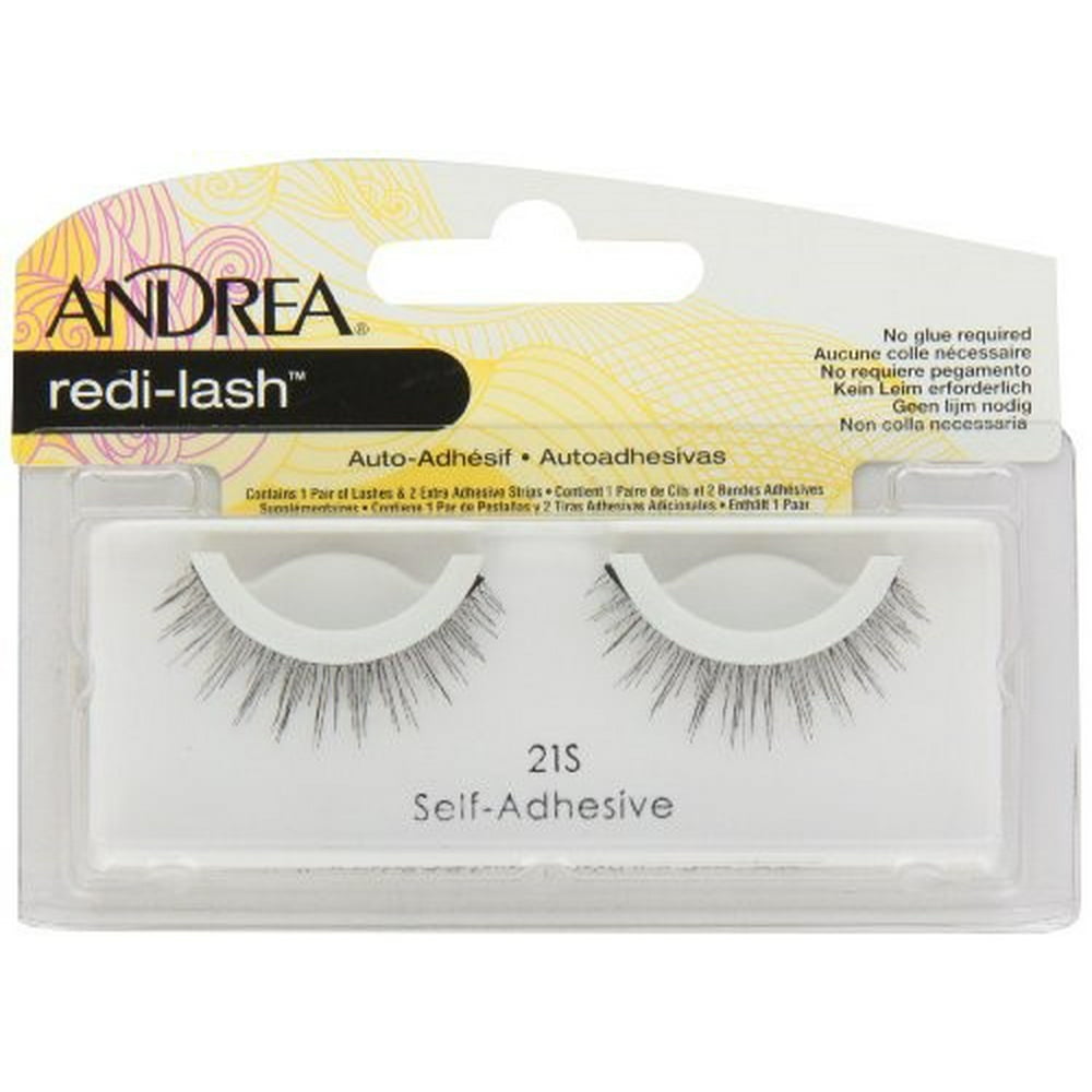 Andrea Redilash Self Adhesive Eyelashes, Style 21S, Black Walmart