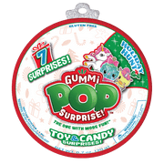 Gummi Pop Surprise Holiday Hunt Girl 7 Surprises Fruit Flavored Gummies and Fun Collectibles