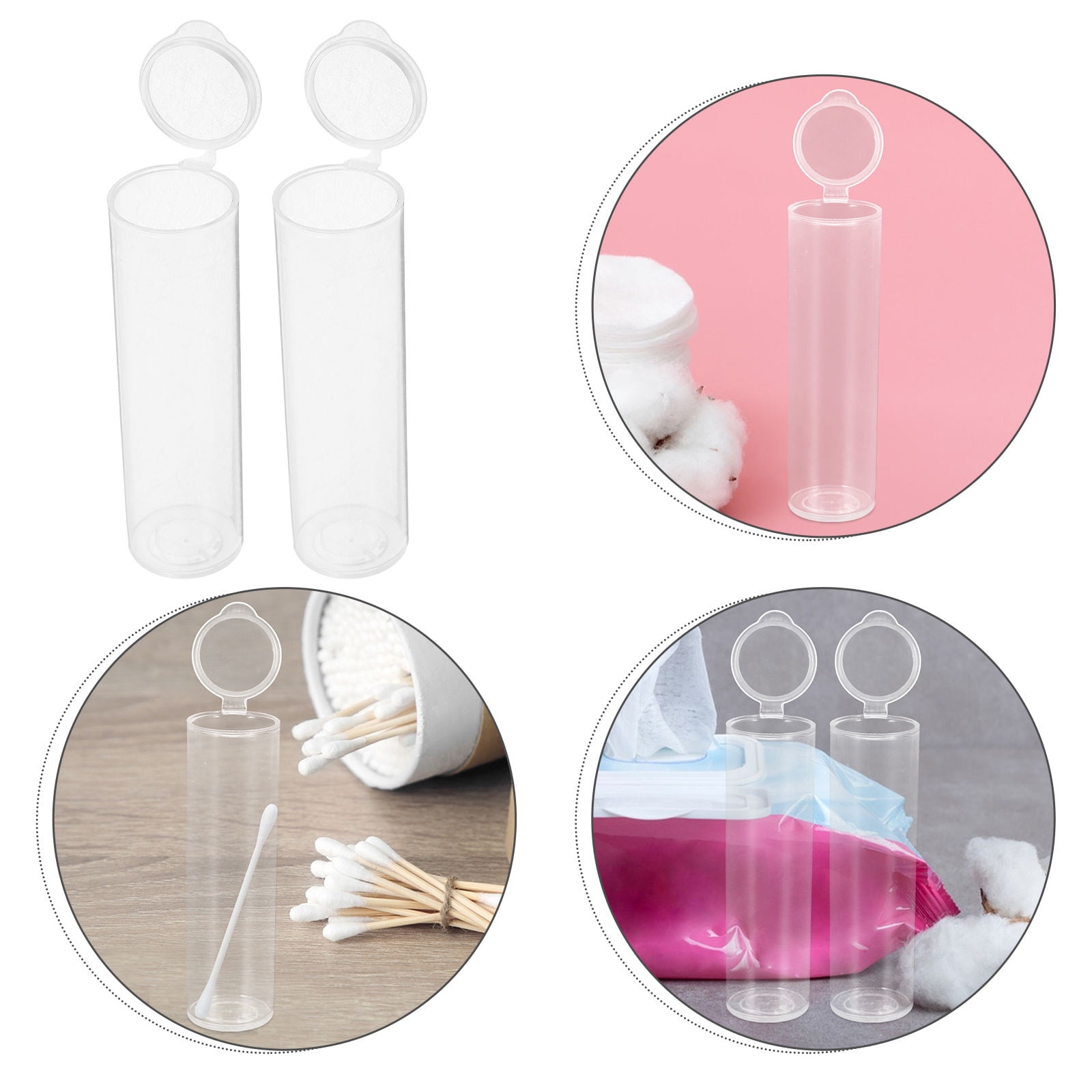 VERDANVERSE 10Pcs Wipes Case Plastic Packaging Barrels Portable Refillable Cleaning Wipes for General Users
