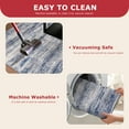 thumbnail image 6 of iOhouze Hallway Runner Rug 2x6 Washable Rug Runners Non Slip Kitchen Runner Rug Soft Print Distressed Blue-greyCarpet Runner for Entryway Bedroom Kitchen Laundry Room, 6 of 9