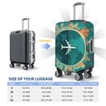thumbnail image 6 of Kdxio Around The Planet Pattern Luggage Cover for Travel,Elastic and Durable,Fits 18-32 Inch,Anti-Scratch Suitcase Protector, 6 of 9