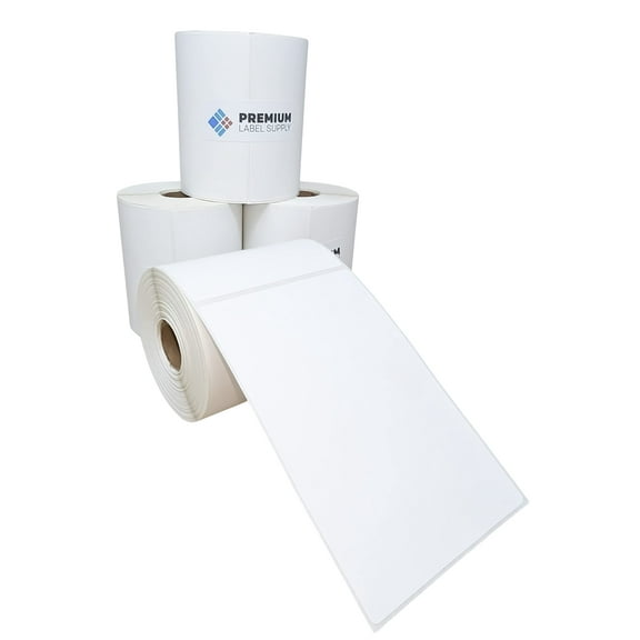 Premium Label Supply 4x6 Direct Thermal Shipping Labels - 4 Rolls - 250 Labels per Roll - 1'' Core