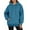Sky Blue, variant on Womens Hoodie Lightweight Hoodie Women Men's Casual Pullover Hoodie Long Sleeve Comfortable Winter Warm Lined Sweatshirt With Drawstring Pocket For Daily Wear Blue - XXXL