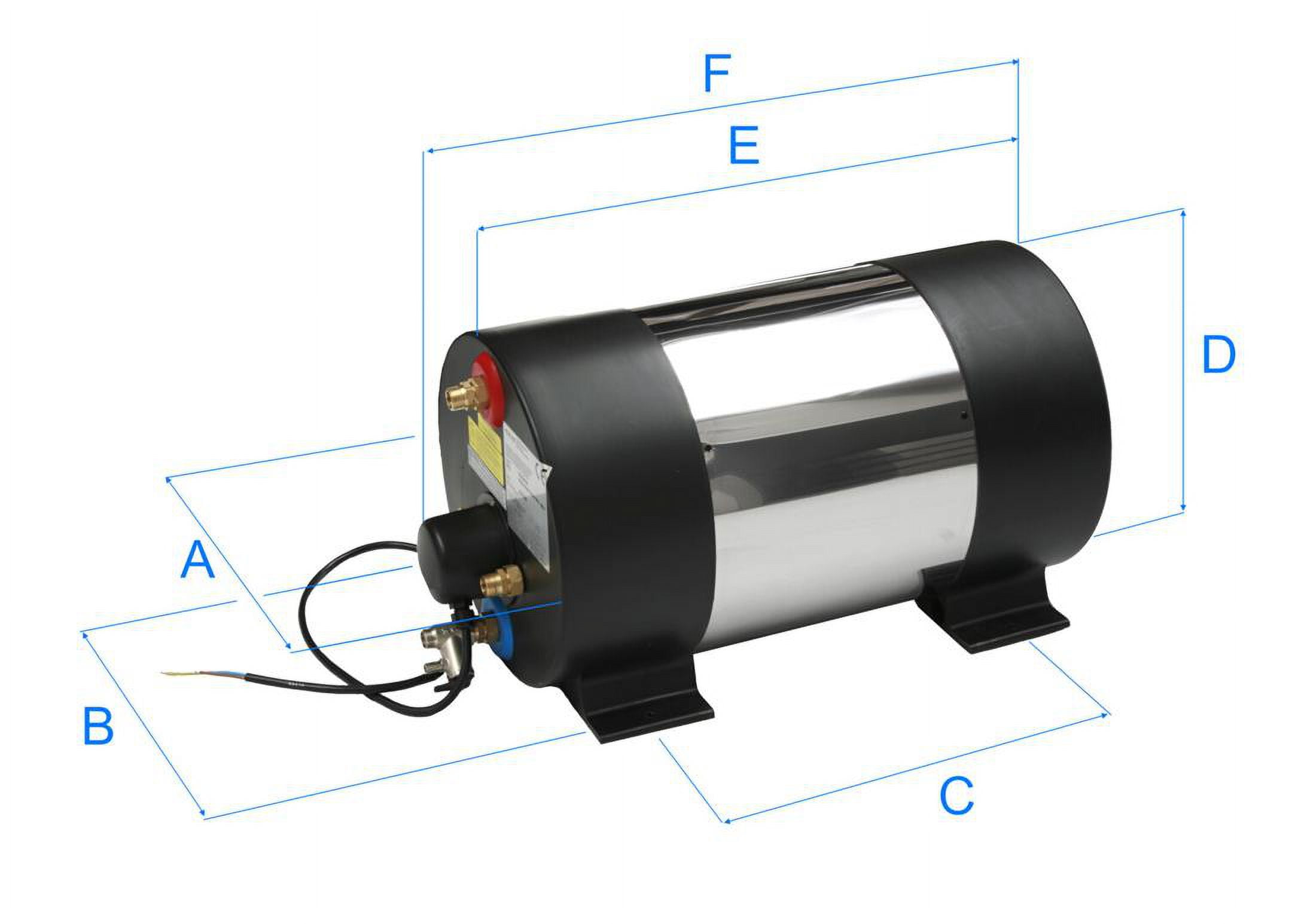 Johnson Pump Aquah Stainless Steel Marine Water Heater 1200 W 120V NPT