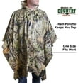 thumbnail image 4 of (2 pack) Allen Company Rain Poncho - Lightweight Water Resistant - Mossy Oak Break-Up Country Camo, 4 of 11