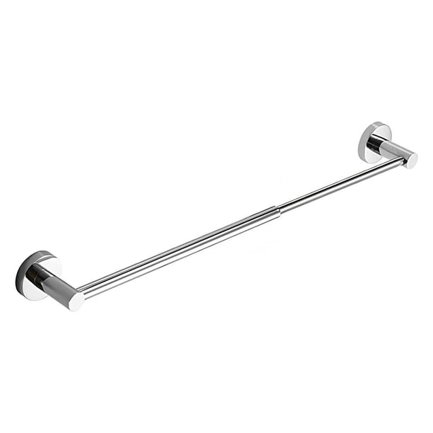 Inteprter Barra de toalla única, telescopio ajustable para montaje en pared, barra de toalla anticorrosión, ventosa, barra de toalla para baño y hogar Accesorios de baño Inteprter HA014922-00