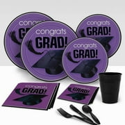 Congrats Graduate Party Pack for 18, Blue