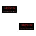thumbnail image 1 of Transemion Large Screen Digital Wall Clock LED Display Home with Temperature Alarm Clocks Fashionable and Type1 2PCS, 1 of 1