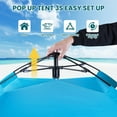 thumbnail image 3 of WARMTUYO Pop Up Beach Tent for 2-3 Person, UPF 50+ Sun Shelter, Portable Extendable Beach Canopy, for Camping, Hiking, Outdoor, with Zip and Privacy Screen, -Sky Blue, 3 of 12