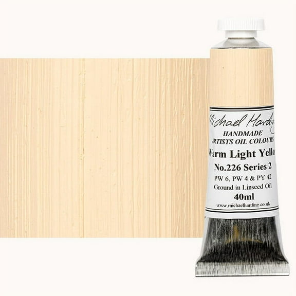Michael Harding Handmade Artists Oil Color 40ml - Warm Light Yellow