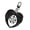 Black, variant on 7829 Practical Metal Gothic Keychain With Angel Wing And Bows Decors For Trend
