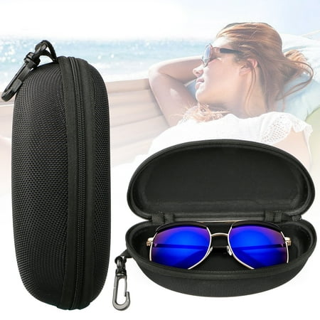 TSV Zipper Eye Glasses Sunglasses Hard Case Storage Box Holder Portable Protector