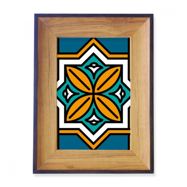 Marco de imagen Unbranded Geometría abstracta estilo patron de Marruecos 18 x 13 cm