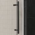 thumbnail image 3 of 66 in. W x 76 in. H Single Sliding Frameless Shower Enclosure With Clear Glass in Matte Black, 3 of 6
