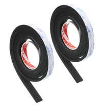 Uxcell 2 Roll 3/4"W x 5/16"T x 6.6Ft Self-Adhesive EVA Insulation Foam Tape, Black