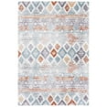 thumbnail image 3 of SAFAVIEH Berber Dusan Abstract Shag Area Rug, 7' x 7' Round, Blue Rust/Ivory, 3 of 7