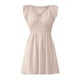 thumbnail image 3 of WILLBEST Vestidos Primavera/Verano Nuevo Vestido De Playa Plisado Con Cuello En V Y Mangas Cortas, 3 of 3