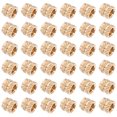 thumbnail image 3 of KAKOWELY inserts de Filetage pour Métal 60 Pcs Précision M5 Ensemble de Laiton inserts pour Écrous Moletés Filetés Intérieurement Idéal pour Impression 3d et Menuiserie, 3 of 5