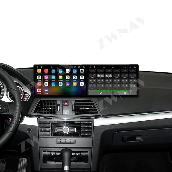 ZWNAV Dual 9.1 inch Screen Car Radio For Mercedes-Benz E 2-door coupe W212 2012-2014 Android 15 Multimedia Player GPS Navigation Auto DSP Stereo Host