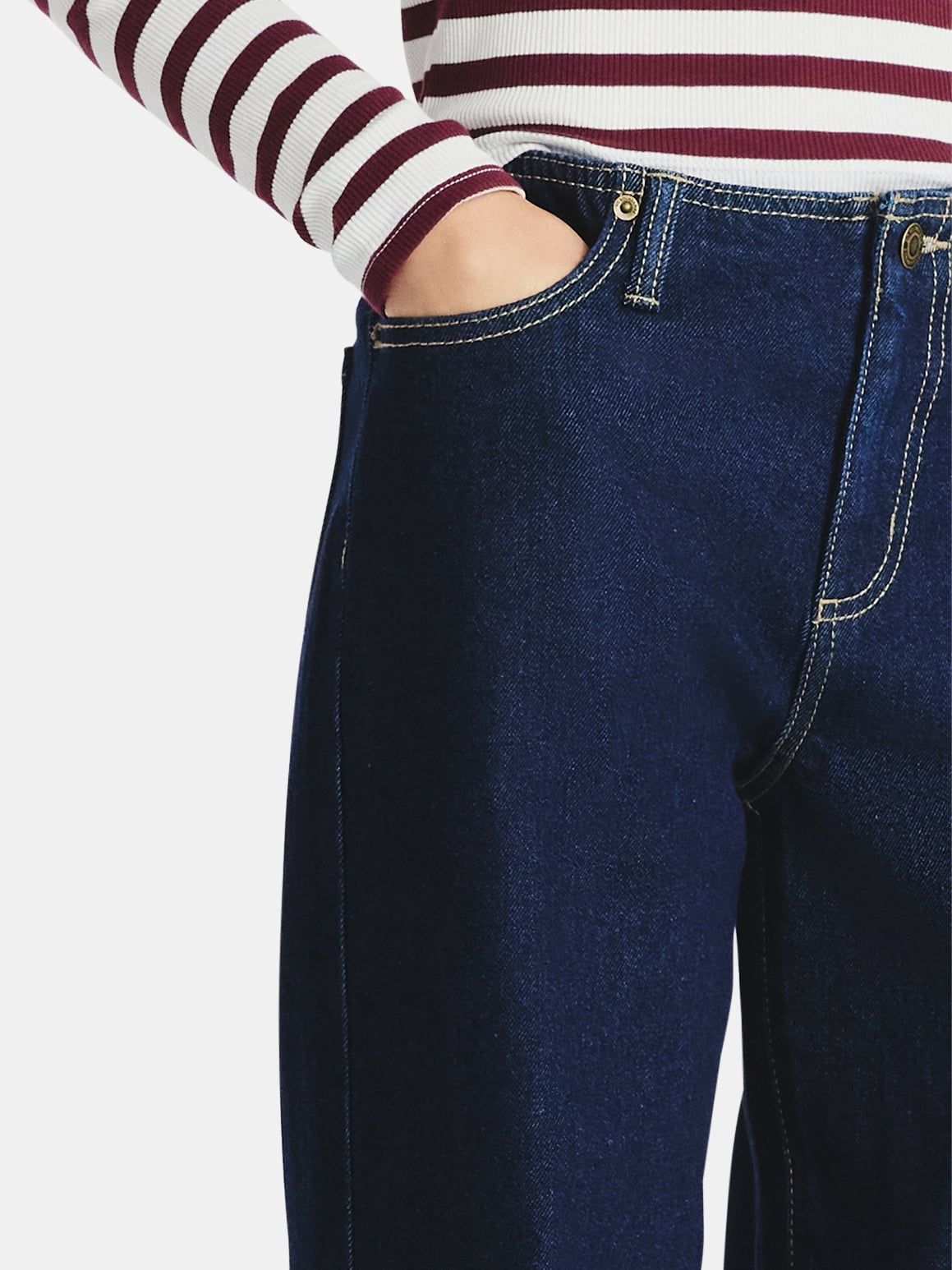 No Boundaries Baggy Wide Leg Jeans, 31.5'' Inseam, Women's