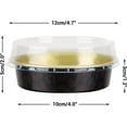 thumbnail image 2 of Mini Ramekins with Lids oz Disposable Aluminum Foil Cake Baking Tins Pans Creme Brulee Tart Pie Tins Silver Small Individual Round Containers Oven for Baking, 2 of 6