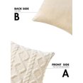 thumbnail image 3 of 1pc Geometric Tufted Cushion Cover Without Filler, Beige Throw Pillow Case For Sofa, 3 of 4