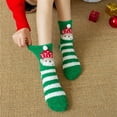 thumbnail image 4 of Chaussettes Chaudes à Rayures Duveteuses pour Femmes Chaussettes à Rayures pour Animaux pour Noël, 4 of 10