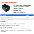 thumbnail image 2 of A/C Control Relay - Compatible with 2003 Chevy Silverado 3500, 2 of 2