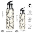 thumbnail image 2 of Yayeee 20oz Insulated Water Bottle Double Wall Stainless Steel with Flip Straw Lid, Leaves Pattern, 2 of 7