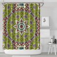 thumbnail image 2 of Boho Spring Floral Shower Curtain 72x84 Inches, Quick-Drying Polyester with Plastic Rings, Daisy Print for Aesthetic Bathrooms, 2 of 5
