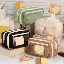 Under $1 Pencil Case, Nine Layer Pencil Case Transparent Pencil Case Marker Pen Bag Multi Function Storage Bag Cosmetic Bag Student Campus Gift Back to College