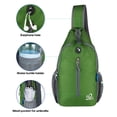 thumbnail image 7 of WATERFLY Unisex Hiking Travel Nylon Sling Bag Cross-Body Shoulder Chest Bag,Army Green, 7 of 7
