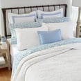 thumbnail image 2 of Laura Ashley 213792 Ensemble de Courtepointe Réversible en Coton Felicity, Blanc, Twin, 2 of 10