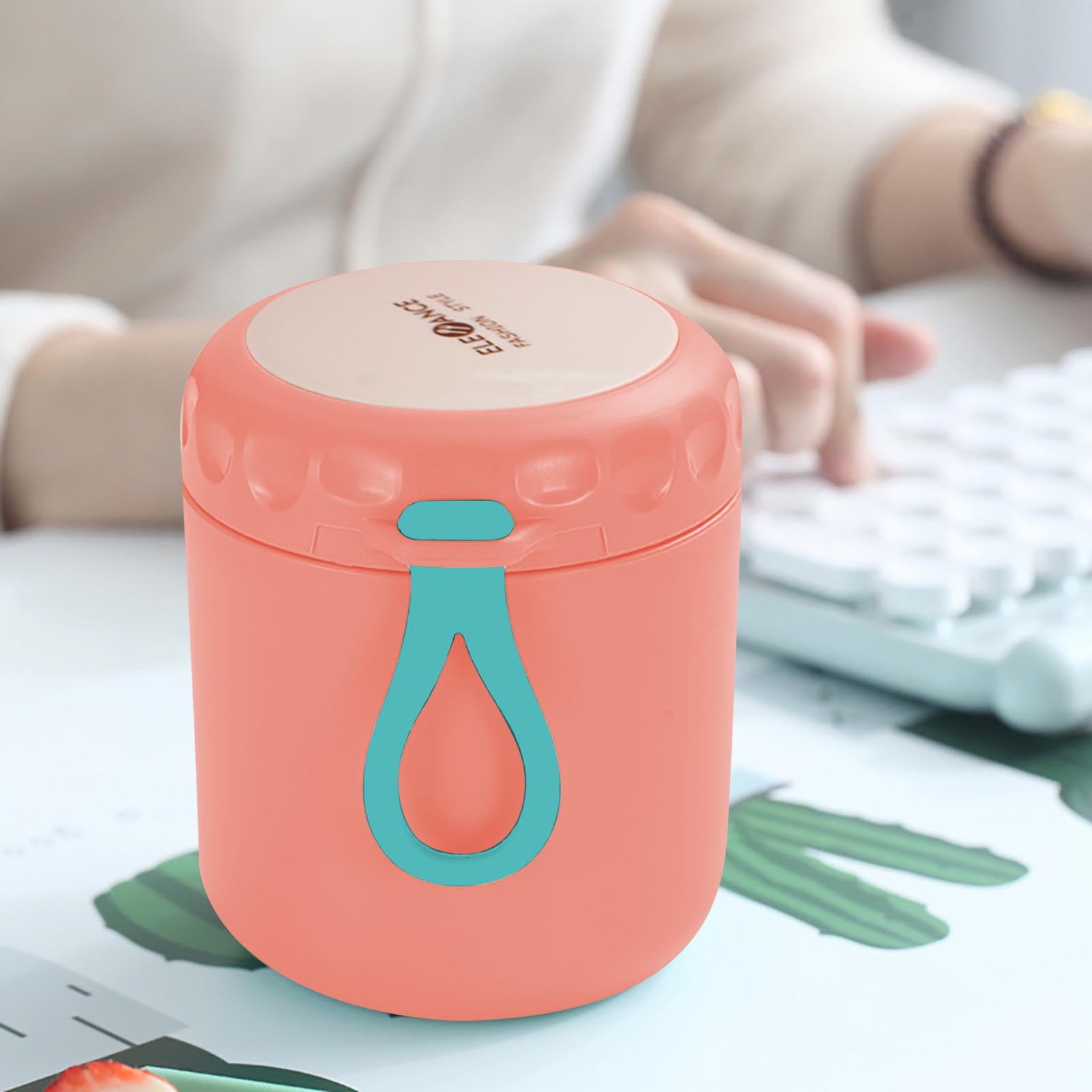 Vacuum Insulated Food Jar, Thermal Soup Cup for Hot Food,Insulated Water Cup Kitchen Stainless Steel Portable Sealed Bento Box Lunch Box Container, 3.54*3.54*4.52 Inch