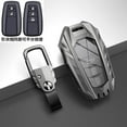 thumbnail image 4 of For Toyota Key Fob Cover Compatible with 2018-2021 Toyota Camry RAV4 Avalon C-HR Prius Corolla Highlander GT86 with Keychain, 4 of 14