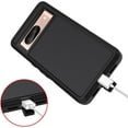 thumbnail image 6 of Entronix Shockproof Back Cover Cell Phone Case for Google Pixel 8, Black, 6 of 7