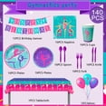 thumbnail image 4 of Gymnastics Birthday Party Supplies,143pcs Gymnastics Party Decorations&Tableware Kit - Gymnastics Plates and Napkins Cups Tablecloth Balloons Banner etc Gymnastics Decorations for Birthday Party, 4 of 8